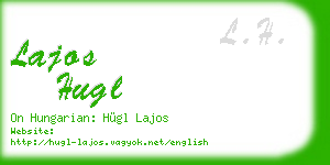 lajos hugl business card